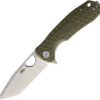 Honey Badger Knives Medium Linerlock Tanto Green (3.13")