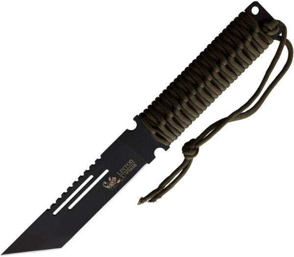 Linton Cutlery Fixed Blade Black (6")