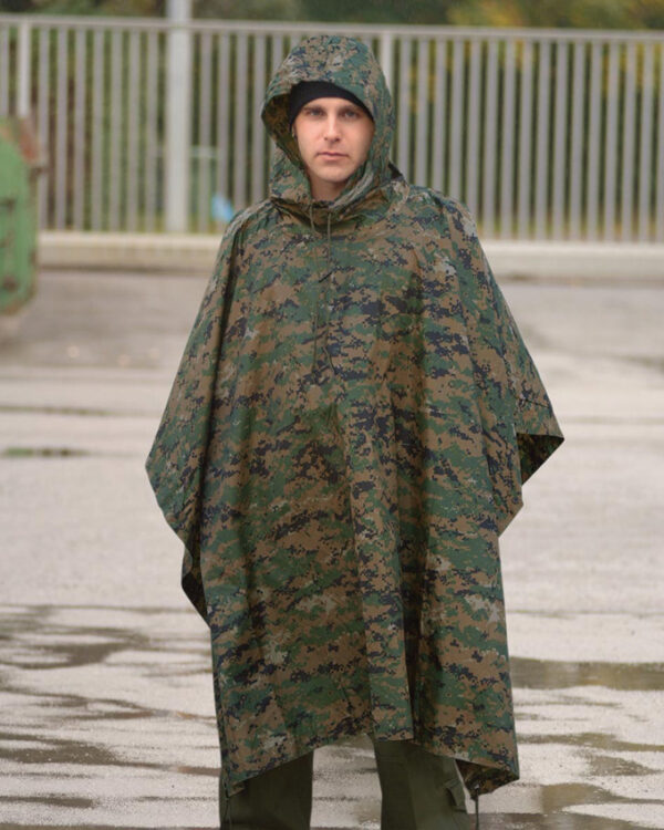 Mil-Tec Digital WL Camo Ripstop Poncho