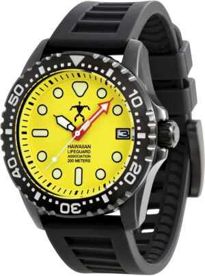 Time Concepts Hawaiian Lifeguard Watch Yellow/Black