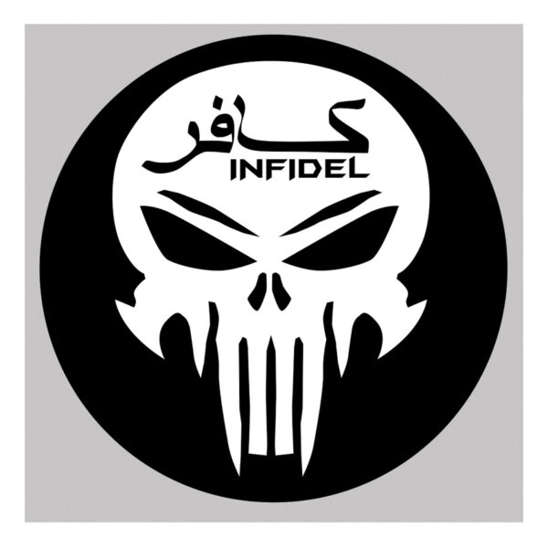 United States Tactical Sticker Infidel Skull