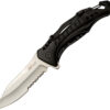 Mtech Linerlock A/O, Mtech Linerlock A/O Knife Black (3.5")