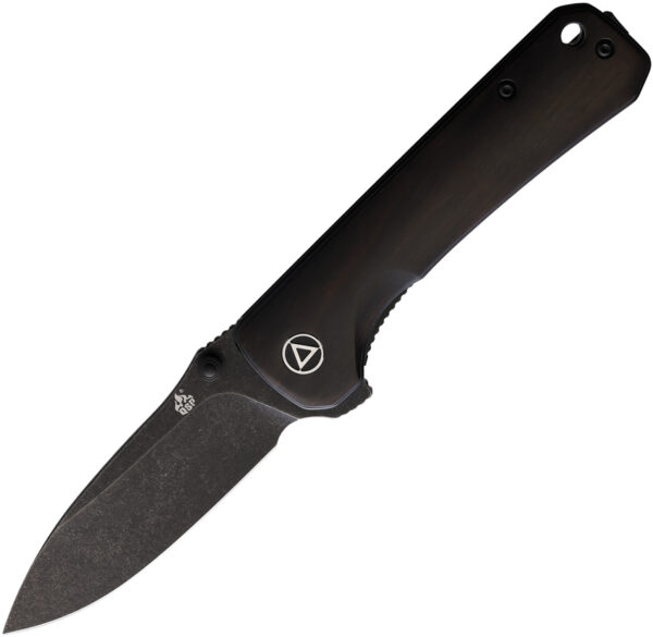 QSP Knife Hawk Linerlock Ebony Black (3.25")