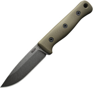 Reiff F4 Bushcraft Knife OD Green (4″)