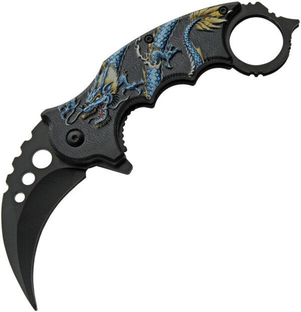 Rite Edge Dragon Linerlock A/O Blue (3.25")