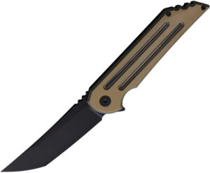 Hoback Knives Kwaiback Framelock Coyote (4″)