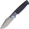Kansept Shikari, Kansept Shikari Knife Black/Blue CF (4.25")