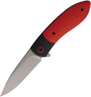 Ohlone Knives Butron Framelock Red and Black (3.25″)
