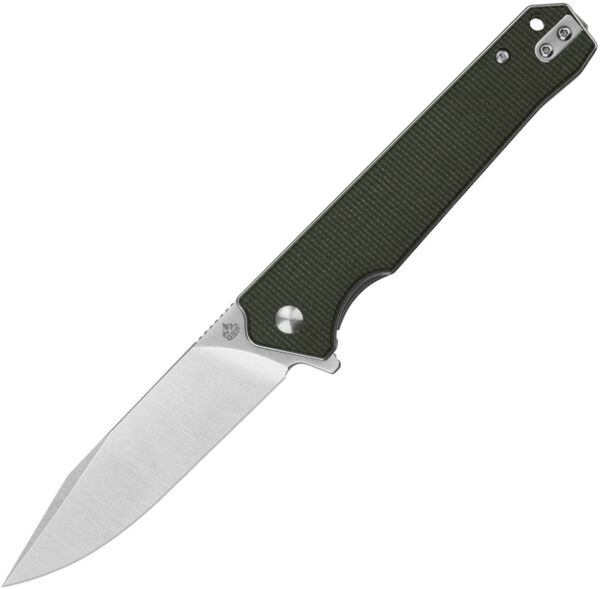 QSP Knife Mamba Linerlock Micarta Green (3.5")