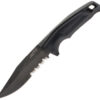 Sog Recondo , Sog Recondo Fixed Blade, Sog Recondo Fixed Blade Black (4.63"Serr)