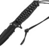 TB Outdoor Survival Fixed Blade Black (4.5")