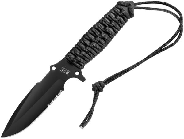 TB Outdoor Survival Fixed Blade Black (4.5")