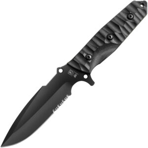 TB Outdoor Survival Fixed Blade Black (4.5″)