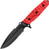 TB Outdoor Survival Fixed Blade Red (4.5")