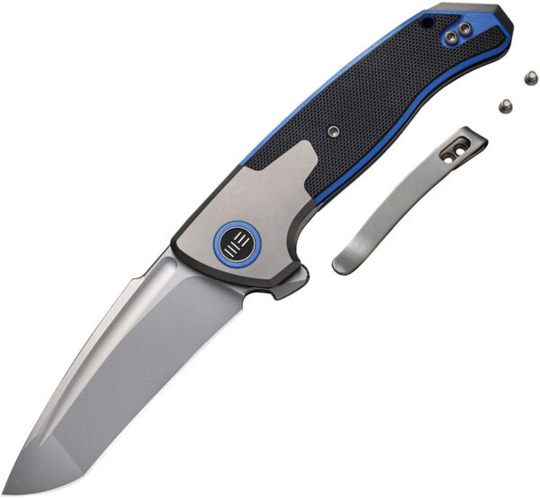 We Knife Co Ltd Press Check Framelock Blue (3.13")