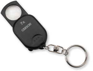 Carson Optics Pop Up Keychain Magnifier