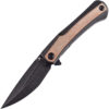 Kansept Knives Kratos Framelock Brown Micarta (4")