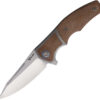 Reate Mini , Reate Mini Crossroad Knife, Reate Mini Crossroad Knife Brown (3.25")