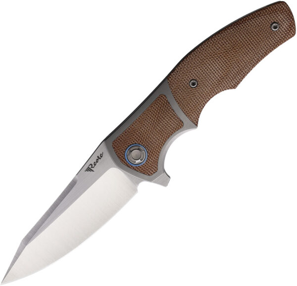 Reate Knives Mini Crossroad Framelock Brown (3.25")