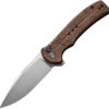 Civivi Cogent Button Lock Brown (3.5")