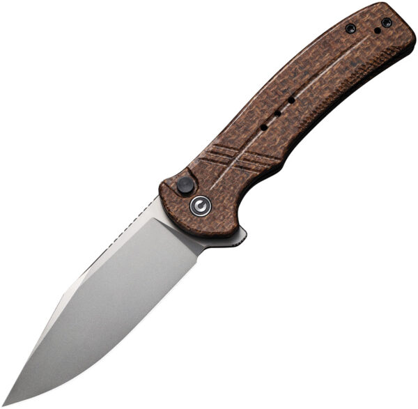 Civivi Cogent Button Lock Brown (3.5")