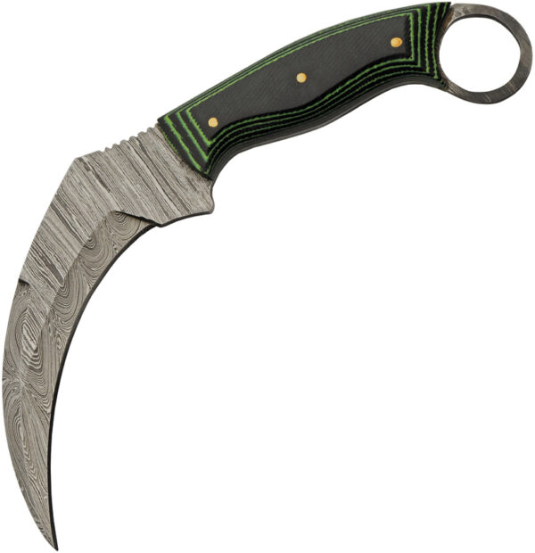Damascus Tree Ridge Karambit (5")