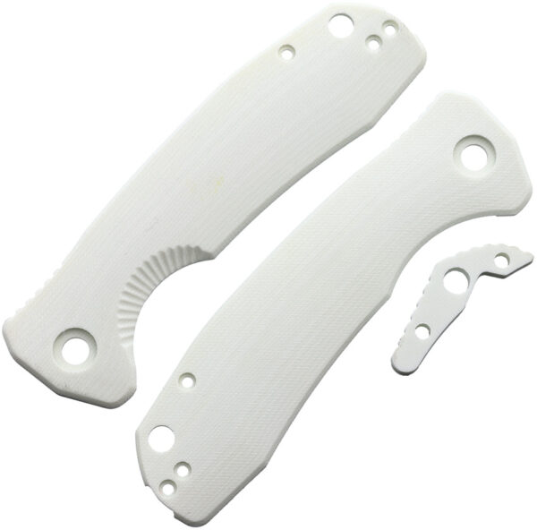 Honey Badger Knives Large Linerlock Handle White Honey Badger Knives Large Linerlock Handle White