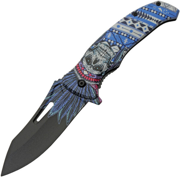 China Made Skull Linerlock A/O (3.75")