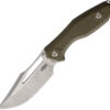 Dark Pines Widow Maker Green Micarta (4")