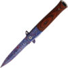 ElitEdge Damascus Etched Linerlock A/O (3.75")