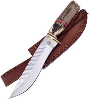 Frost Cutlery Fixed Blade Brown Wood (7″)