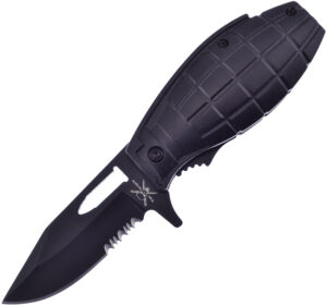 Frost Cutlery Grenade Linerlock A/O Black (2.75″)