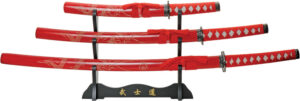 Rite Edge 3pc Dragon Sword Set Red