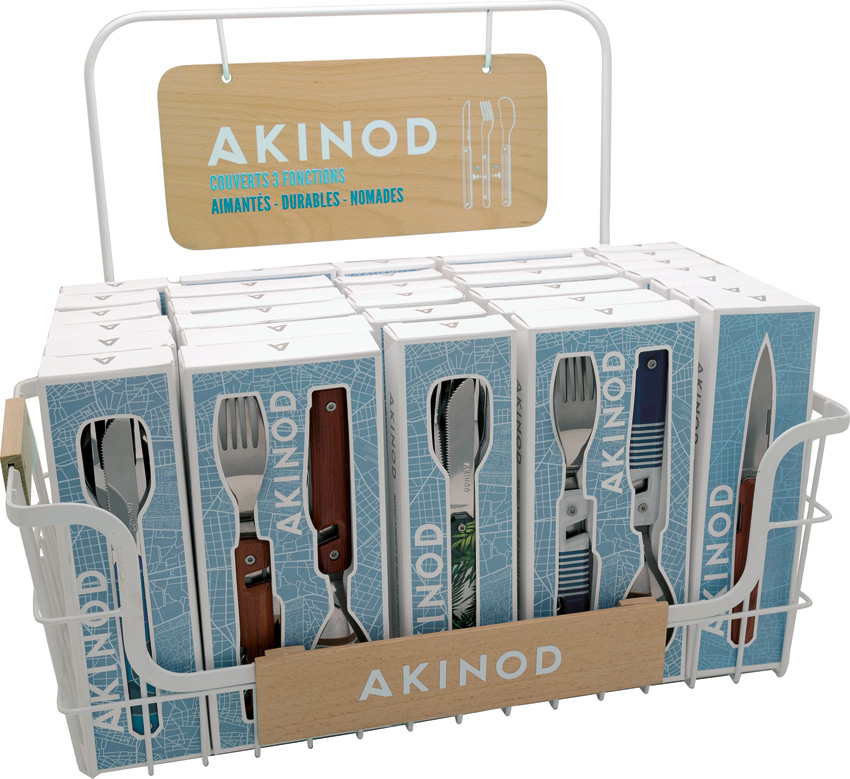 Akinod Metal and Wood Display Basket