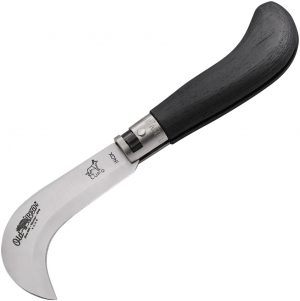 Old Bear Small Pruning Knife Black Wood (3″)