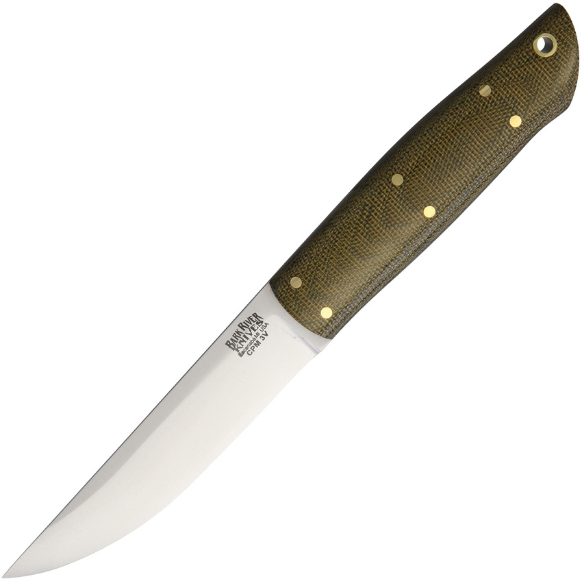 Bark River Puukko Fixed Blade Green for Sale