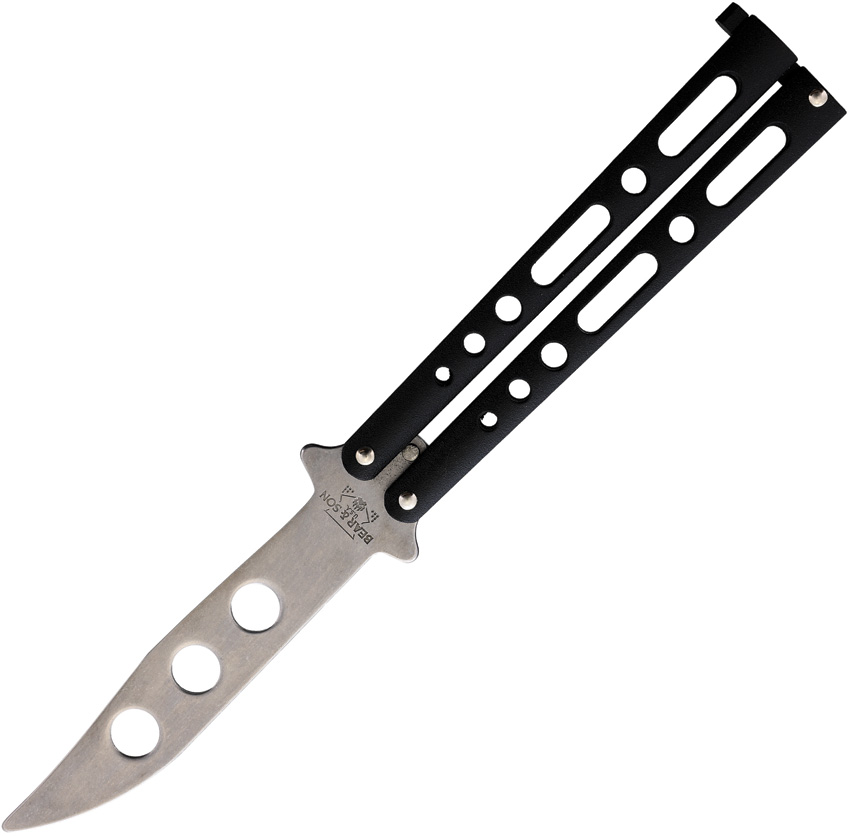 Bear & Son Butterfly Trainer Black SW (3.75") Bear & Son Butterfly Trainer Black SW (3.75")