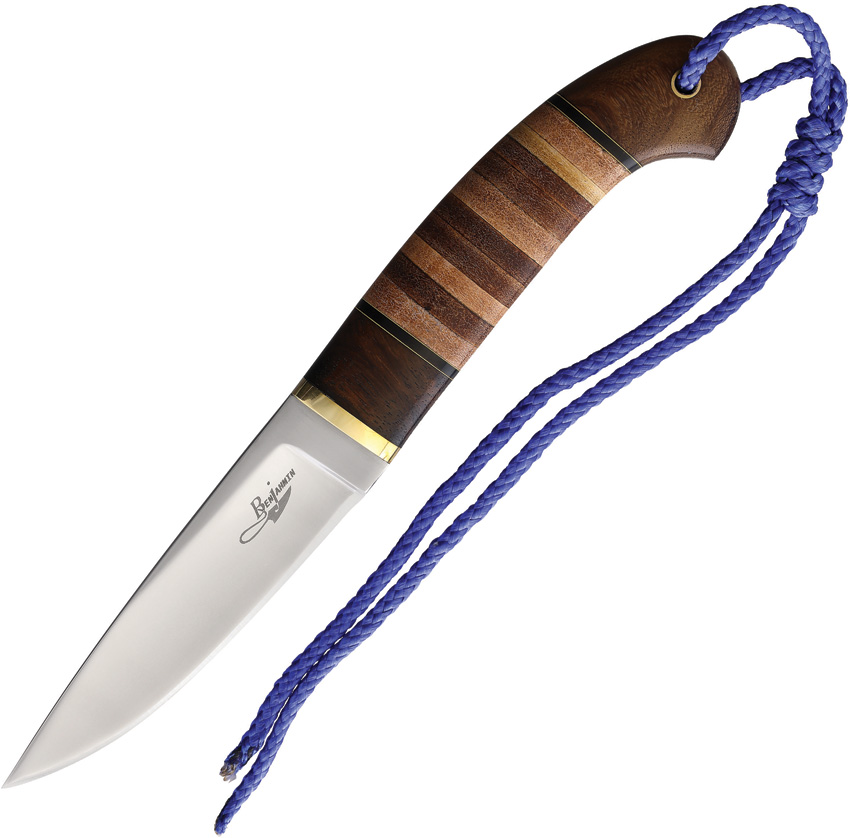 BenJahmin Knives Stacked Leather Hunter (4.25")