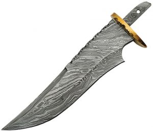 Knifemaking Damascus Blade With Sheath (6.5″)