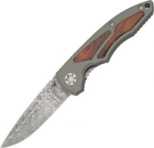 Boker Leopard Damascus Knife Gray