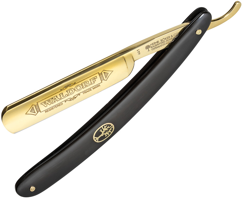 Boker Razor Waldorf 24K Gold (3.25") Boker Razor Waldorf 24K Gold (3.25")