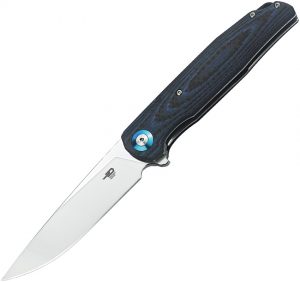 Bestech Ascot Linerlock CF Knife Blue (4″)