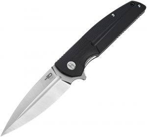 Bestech Fin Linerlock Knife Black (3.63″)
