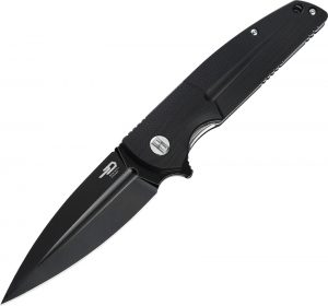 Bestech Fin Linerlock Knife Black SW (3.63″)
