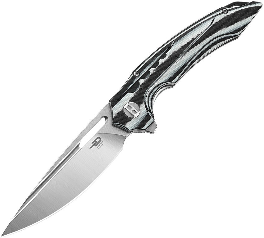 Bestech Knives Ornetta Linerlock Black/White (3.63")
