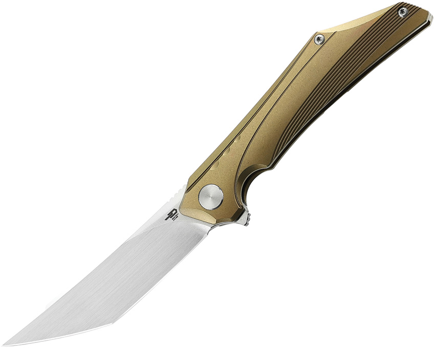 Bestech Kamoza Framelock ,Bestech Kamoza Framelock Knife Gold (3.63")