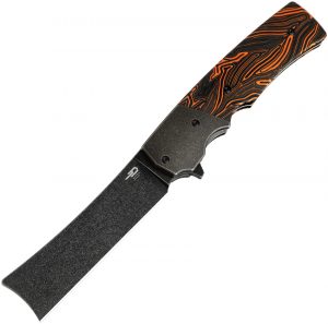 Bestech Tip Razor Knife Black/Orange(3.75″)