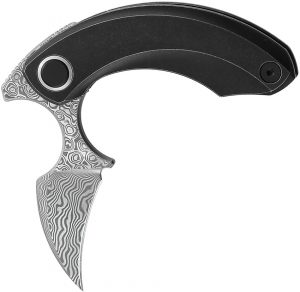 Bestech Strelit Knife Black Damascus(2.13″)