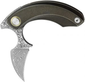 Bestech Strelit Knife Bronze Damascus (2.13″)