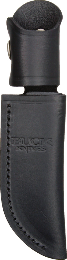 Buck Belt Sheath Black Leather